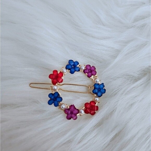 12 Pcs - Rhinestone Flower hair clip Bobby pin hair clip Bling Crystal Love Pins - Picture 5 of 10